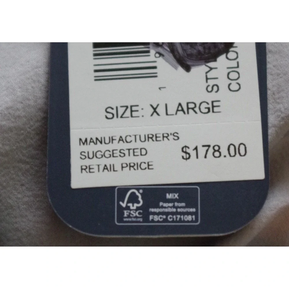 Johnnie-O Axis Featherweight Vest Men XL Seal Grey Full Zip UPF 50 JMVT1500 NEW